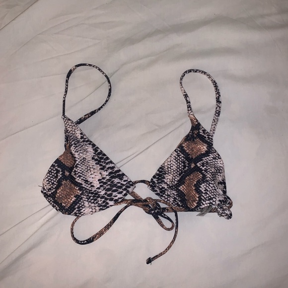 New snake print bikini top - Picture 1 of 4
